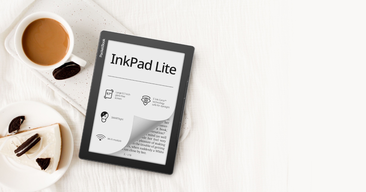 Uusi PocketBook InkPad Lite: miellyttävä suuri näyttö edullisesti