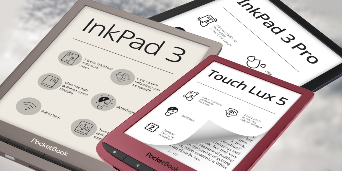 Laiteohjelmistoversio 6.7 viiteen PocketBook-malliin: parempi äänentoisto ja muita parannuksia