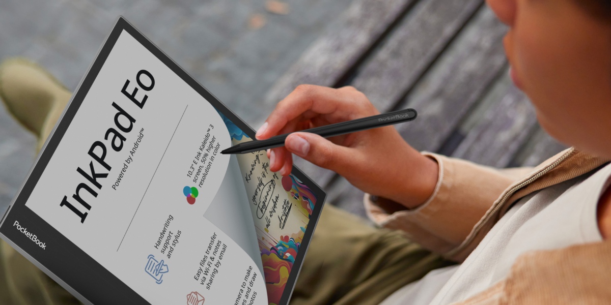 PocketBook InkPad Eo: tehokas 10,3-tuumainen e-note, jossa on E Ink Kaleido 3 -värinäyttö 
